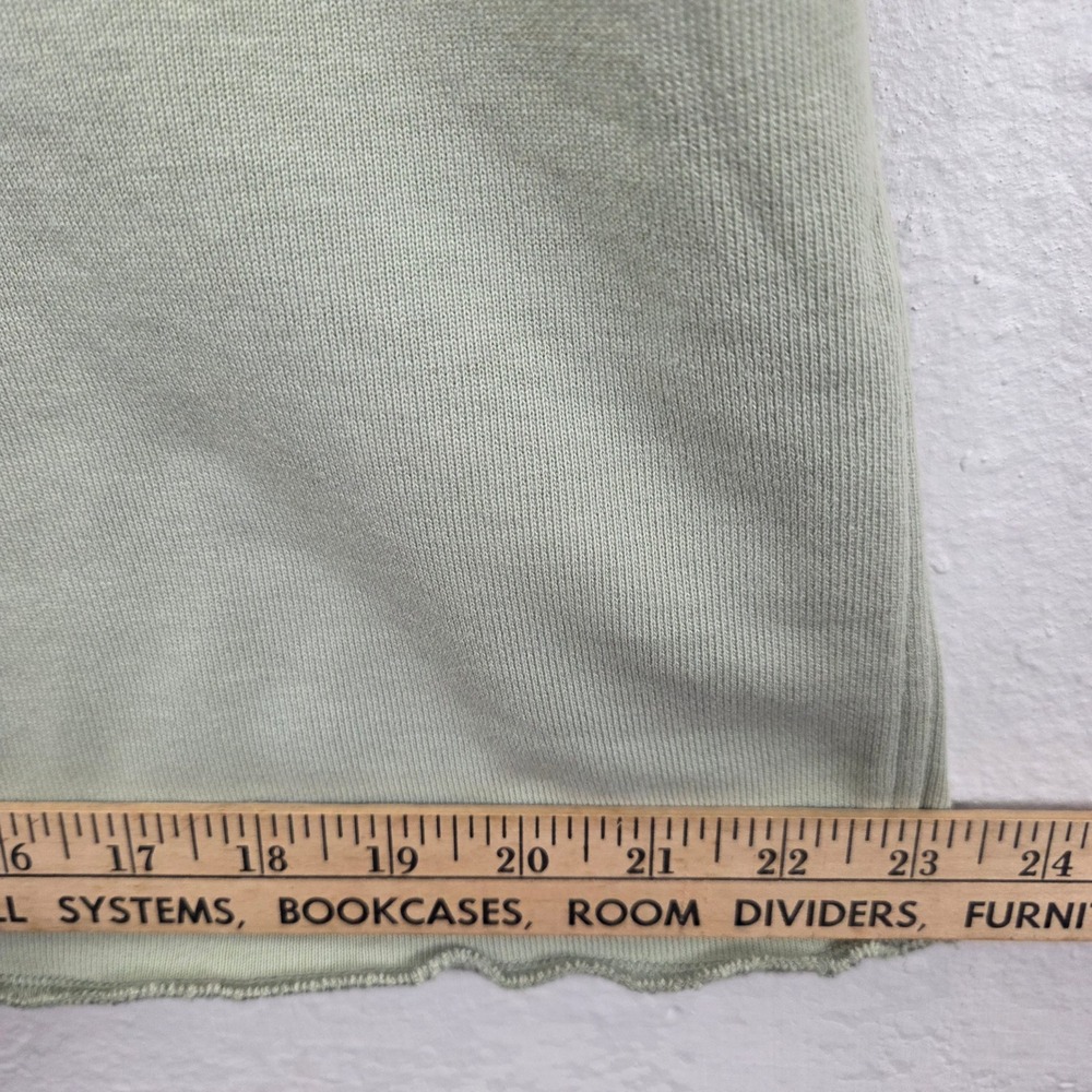 Everlane Sage Green Organic Cotton Sweatshirt T-Shirt Dress Women Small - Picture 11 of 11
